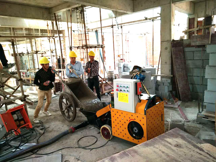 南京二次構(gòu)造柱泵施工現(xiàn)場(chǎng)