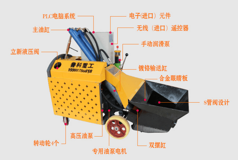 構造柱輸送泵配置情況