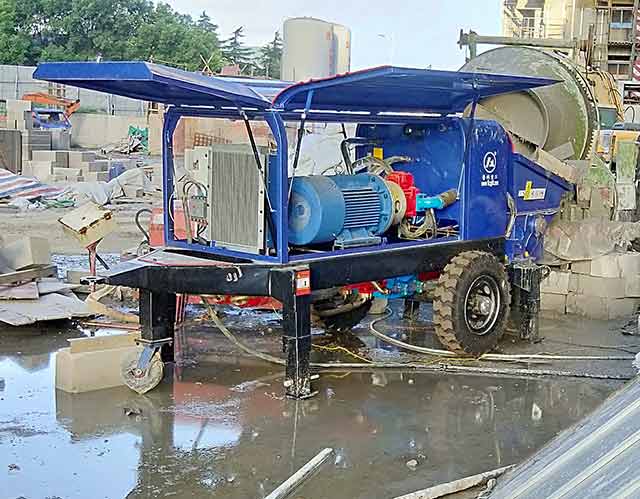 二手細石混凝土泵施工