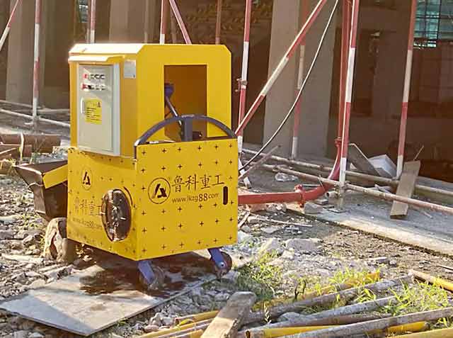 二次構造柱砂漿泵